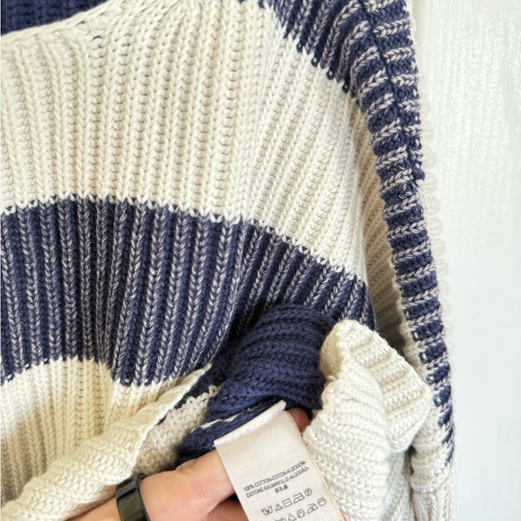 Free People Just My Stripe Cropped sweater - Picture 5 of 9